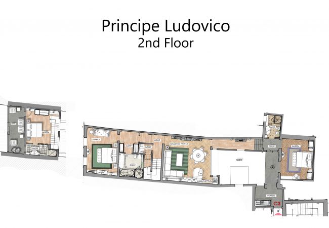 Apartment in Florence - Principe Ludovico - La Dimora degli Affreschi Florence Apartment in Florence - Principe Ludovico - La Dimora degli Affreschi Florence