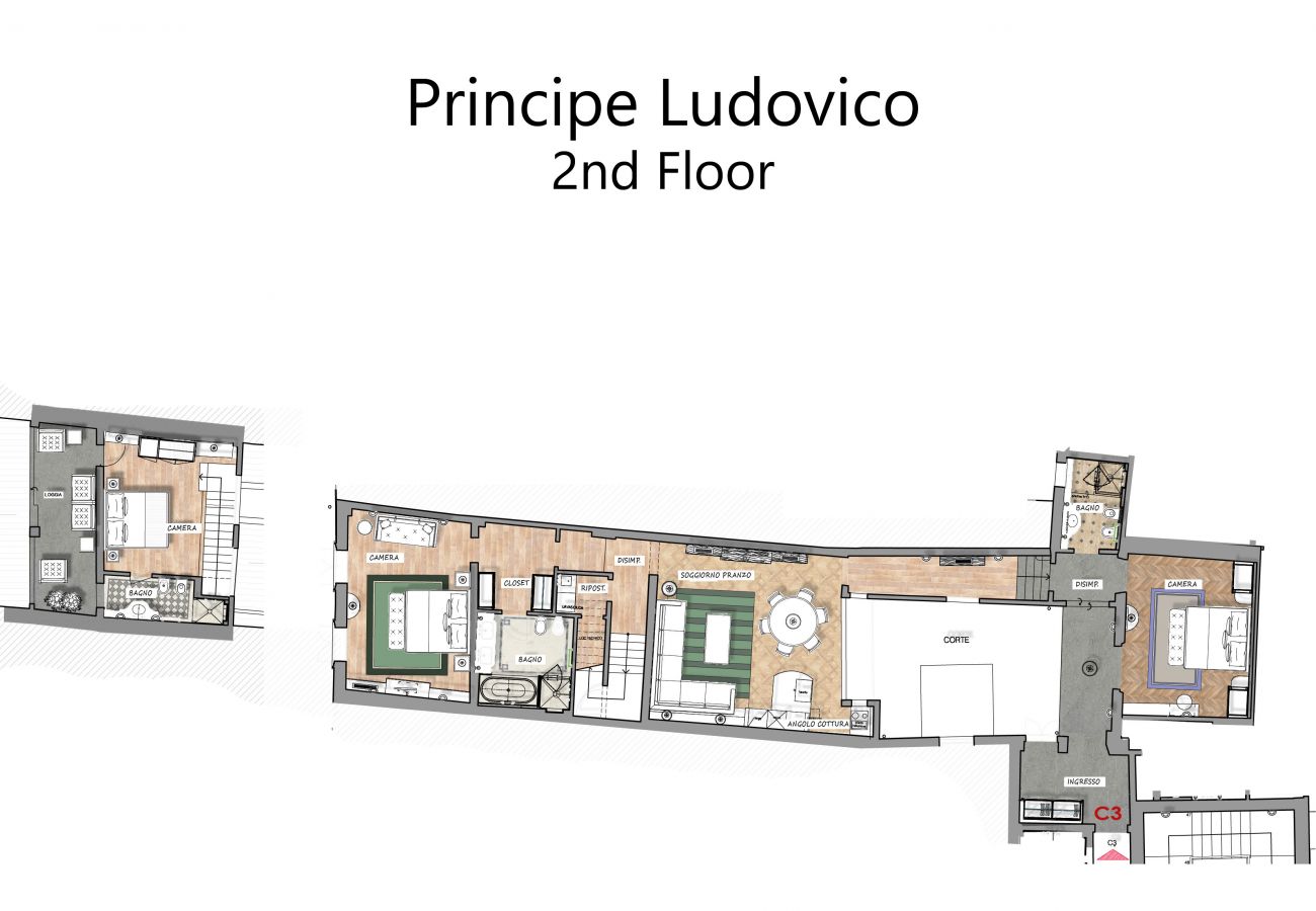 Apartment in Florence - Principe Ludovico - La Dimora degli Affreschi Florence Apartment in Florence - Principe Ludovico - La Dimora degli Affreschi Florence