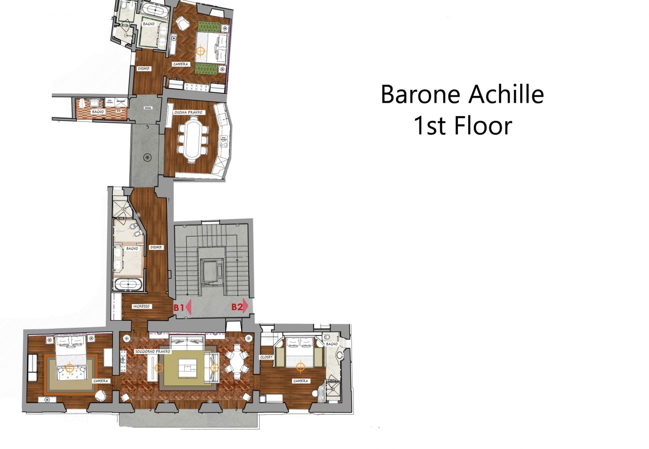 Apartment in Florence - Barone Achille -La Dimora degli Affreschi Florence Apartment in Florence - Barone Achille -La Dimora degli Affreschi Florence